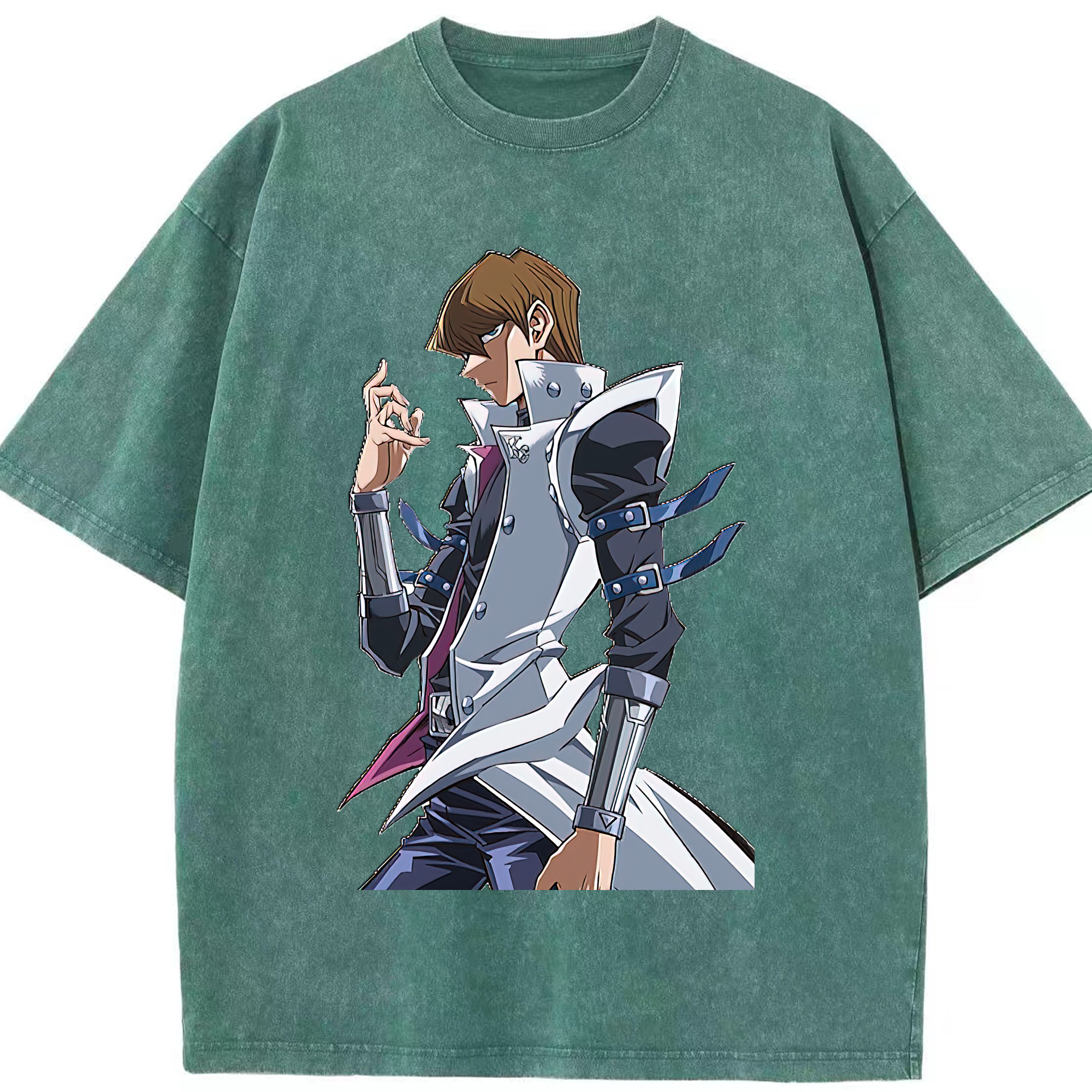 （画像用） 遊☆戯☆王 Yu-Gi-Oh! 綿100% ヴィンテージ風 半袖Tシャツ（フロントプリント）